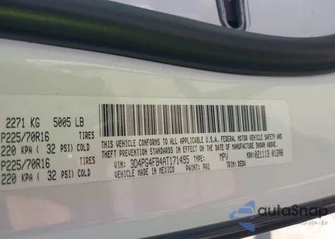 2010 Dodge Journey Se from USA, damaged, VIN 3D4PG4FB4AT171495